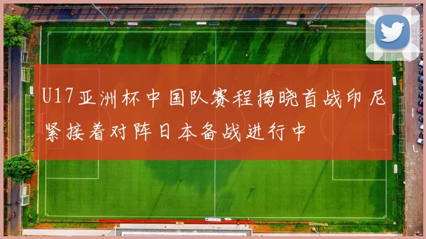 U17亚洲杯中国队赛程揭晓首战印尼紧接着对阵日本备战进行中